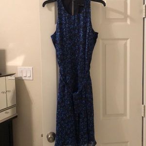 NWOT Banana Republic blue leopard print dress sz6